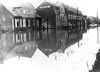 1926 Die Schule in Fahr - Hochwasser