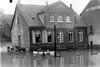1926 Die Schule in Fahr - Hochwasser