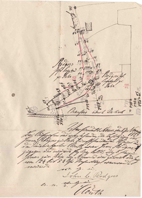 Vermessungsriss von 1883