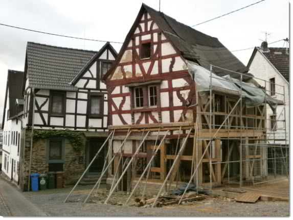 20131017 Fertigstellung Fachwerkkonstruktion 1. OG Nordseite