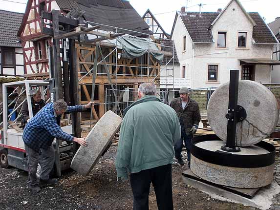 Positionierung des zweiten Läufersteines