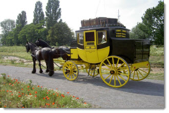 Preussischer Personen Postwagen um 1850