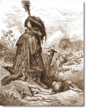 Gustave Dore Illustration Wolf im Schafspelz
