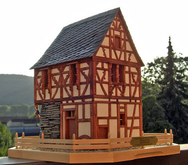Untere Mühle in Fahr - Modell 1:25 - von Manfred Mertesacker